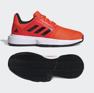 Juniorská tenisová obuv Adidas COURTJAM H68131 oranžové - Velikost US 2 / EUR 33,5 = 20,5 cm