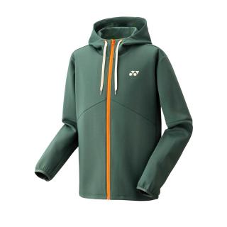 Pánská mikina s kapucí Yonex sweat full Zup Hoodie 50144 olivová - Velikost XL -52/54