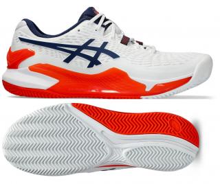 Pánska tenisová obuv Asics Gel Resolution 9 Clay 1041A375-102 - Velikost US 8,5 / EUR 42 = 26,5 cm