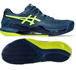 Pánska tenisová obuv Asics Gel Resolution 9 Clay 1041A375-404 - Velikost US 9,5 / EUR 43,5 = 27,5 cm