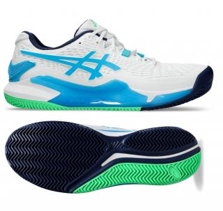 Pánska tenisová obuv Asics Resolution 9 Clay 1041A375-103 - Velikost US 9 / EUR 42,5 = 27 cm