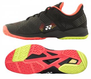 Pánska tenisová obuv Yonex POWER CUSHION SONICAGE 2 allcourt black-yellow - Velikost US 10,5 / EUR 44,5 = 28,5 cm