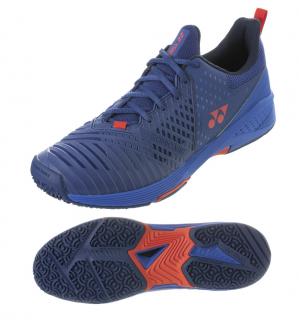 Pánska tenisová obuv Yonex POWER CUSHION SONICAGE 3 Clay navy/red - Velikost US 7,5 / EUR 40 = 25,5 cm
