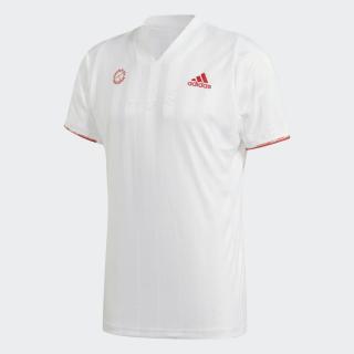 Pánske tričko Adidas Freelift Engineered Tennis T-Shirt FR4317 biele - Velikost XL - 52/54