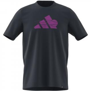 Pánske tričko Adidas Tennis 3S Graphic Tee IW0150 modré - Velikost XL / 52-54