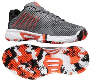 Tenisová obuv K-Swiss Hypercourt Express HB 2 junior 86614-052 antuková šedá - Velikost US 5 / EUR 37,5
