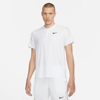 Tenisová polokošile Nike NikeCourt Breathe Advantage CV2499-100 biela - Velikost M - 44/46