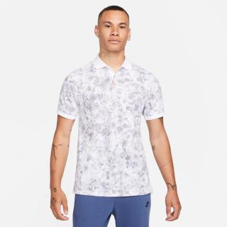 Tenisová polokošile Nike Printed Slim-Fit Polo DA4364-100 - Velikost L - 48/50