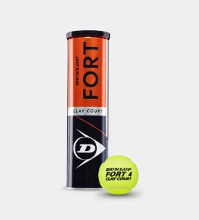 Tenisové lopty Dunlop Fort CLAY COURT 4 v dóze