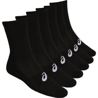 Tenisové ponožky ASICS CREW SOCK 6Pack 141802-0904 čierne - Velikost EUR 39-42