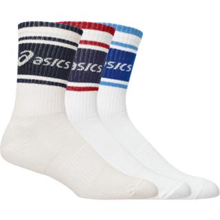 Tenisové ponožky ASICS LOGO CREW SOCK 3Pack 3033B879-200 - Velikost EUR 39-42