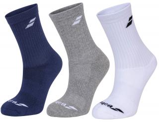 Tenisové ponožky Babolat 3 Pairs Pack Socks 5UB1371-1033 - Velikost EUR 39-42