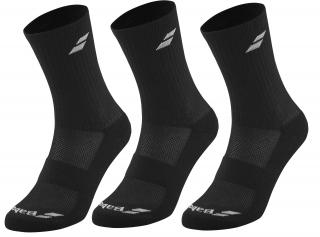 Tenisové ponožky Babolat 3 Pairs Pack Socks 5UB1371-2000 čierné - Velikost EUR 39-42