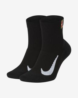 Tenisové ponožky Nike Multiplier Max Ankle Tennis Socks  CU1309-010 čierne - Velikost EUR 46-50