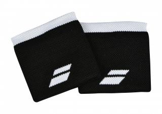 Tenisové potítko Babolat Logo Wristband 5UA1261-2001 čierne malé - Barva černá