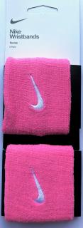 Tenisové potítko Nike Wristbands malé -848 - Barva růžová