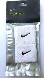 Tenisové potítko Nike Wristbands malé biele - Barva bílá