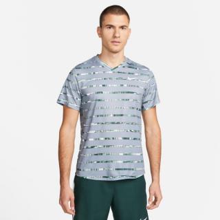 Tenisové tričko Nike NikeCourt Dri-FIT Victory DD8515-493 šedé - Velikost S - 40/42