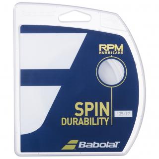 Tenisový výplet BABOLAT RPM HURRICANE 12m bielý - Průměr 1,30 mm