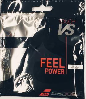 Tenisový výplet Babolat VS TOUCH 1,30 mm 6m- přírodní struna - Průměr 1,30 mm