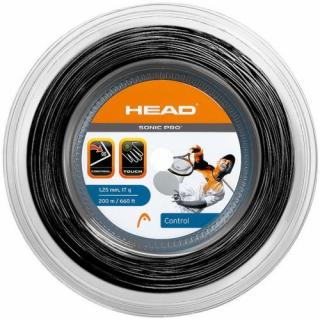 Tenisový výplet Head Sonic PRO 200 m čierny - Průměr 1,3 mm