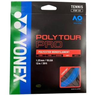 Tenisový výplet Yonex POLYTOUR Pro 12m modrý - Průměr 1,25 mm