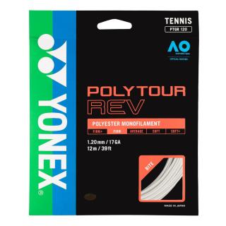 Tenisový výplet Yonex POLYTOUR Rev 12 m biely - Průměr 1,25 mm