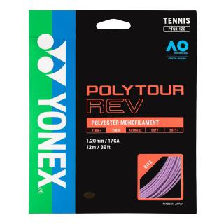 Tenisový výplet Yonex POLYTOUR Rev 12 m fialový - Průměr 1,25 mm