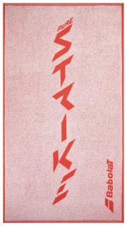 Uterák Babolat Medium Towel -1089 White/Strike Red - Velikost 50x90 cm