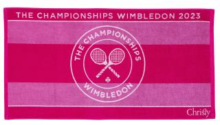 Uterák Wimbledon THE CHAMPIONSHIP ružový 2023 - Velikost 70 x 133 cm