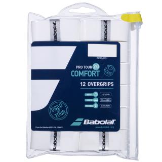Vrchná omotávka Babolat Tour 2.0 12 ks biela - Barvu bílá