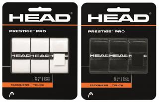 Vrchná omotávka Head Prestige Pro 3ks - Barvu černá