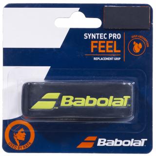 Základná omotávka Babolat Syntec Pro 1ks black fluoro yellow - Barvu black fluoro yellow