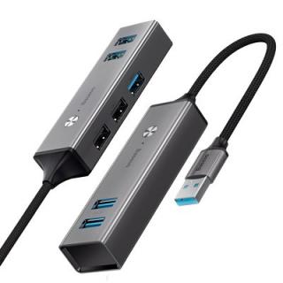 BASEUS CAHUB-C0G (Rozbočovač s konektorom USB 3.0 a až 5 konektormi USB)