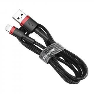BASEUS CALKLF-R91 3m LIGHTNING 2A (Kábel pre iPhone Lightning 2A, 3 mčerveno-čierny)
