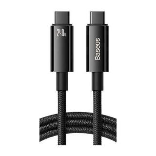 Baseus CAWJ040101 Tungsten Gold Fast Charging Datový, USB-C - USB-C 240W, 1m, čierný (Kábel datový, USB-C -USB-C 240W, 1m)