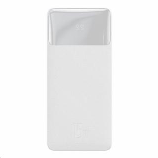 BASEUS PPDML-J02 Bipow 20000mAh biela (POWERBANK nabíjačka 20000mAh, 15W, 20 000mAh LCD Quick Charge PD 15W biela)