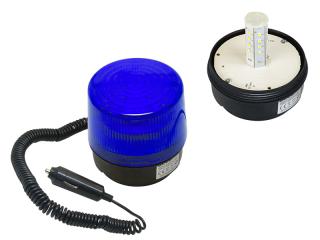 BLOW 26-428 universal LED maják 12V modrý (Stroboskopový LED maják na auto 26-428)