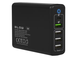 BLOW 76-008 (Sieťová nabíjačka USBx5 QC3.0 zásuvka 76-008)