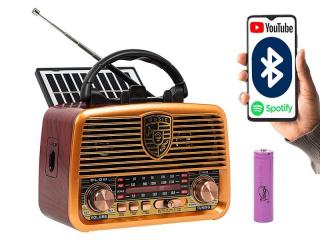 BLOW RA10 solárne rádio (Prenosné analógové solárne rádio FM/AM BT 77-540)