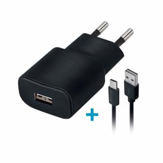 Blue Star USB-A 2A universal adapter + kábel TYP C (Nabíjačka sieťová na koncovku typ C universal)