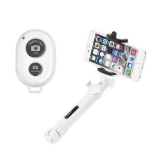 Blun TRIPOD combo 3,5mm Jack white (Selfie tyč Bluetooth so statívom BLUN TRIPOD BLUETOOTH SELFIE STICK biela)