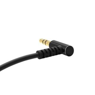 DUDAO L11 AUX JACK 3,5mm čierny (Uhlový AUX mini jack 3,5 mm kábel 1 m čierny)