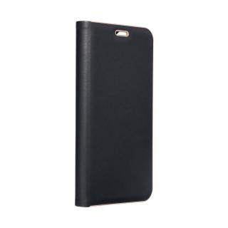 FANCY DIARY LUNA Book Gold puzdro na SAMSUNG A51 5G čierne (Otváracie púzdro na mobilné telefóny FANCY DIARY)