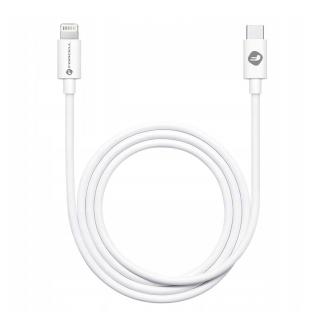 FORCELL C291 TUBE kábel Iphone typ C - Lightning 8-pin PD20W 1m (Kábel na telefón typ C - LIGHTNING Iphone - biely)