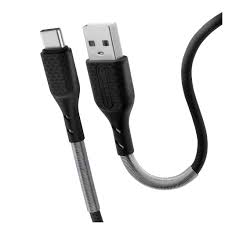 FORCELL CB-02B, QC3.0 3A 24W čierny (Kábel USB na Typ C, Carbon 1 meter)