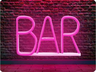 FOREVER LIGHT FLNE24 universal LED dekorácia NEON BAR (LED dekorácia, BAR, ružová, 3xAA/USB [RTV100301])
