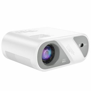 HOCO DT1 Bluetooth 720P Wi-Fi projektor (Projektor  vybavený technológiou Wi-Fi a Bluetooth, ktorá umožňuje bezdrôtové streamovanie obsahu z mobilných zariadení, notebookov a tabletov.)
