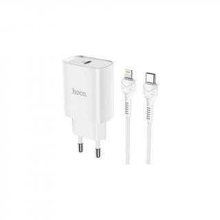 HOCO N14 20W, QC 3.0 + kábel LIGHTNING UNIVERSAL (Sieťová nabíjačka s káblom LIGHTNING, vstup typ C, Power Delivery PD20W)