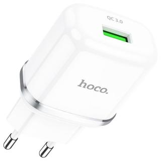 HOCO N3 18W bez kábla QUICKCHARGE white (Rýchlo nabíjačka sieťová bez kábla 18W)